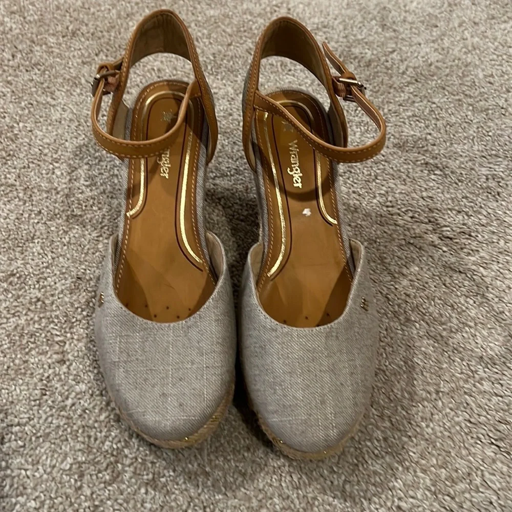 Wrangler Espadrilles Canvas Wedge Sandals -Rope Brava
